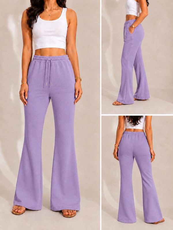 EASE FLARE Cotton Flare Pants